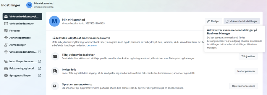 Meta-Business-Manager-Virksomhedskontooplysninger
