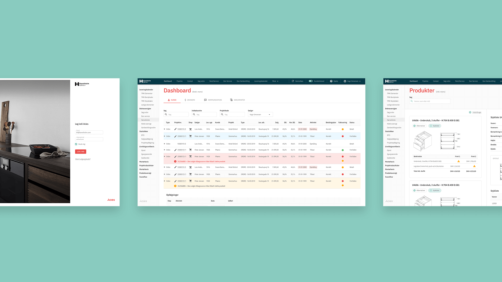 Acies UI interface design