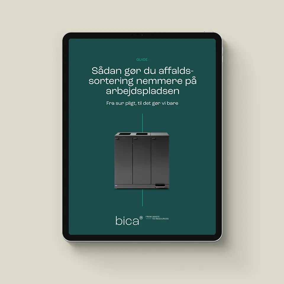 Bica ebog omkring affaldssortering på arbejdspladsen